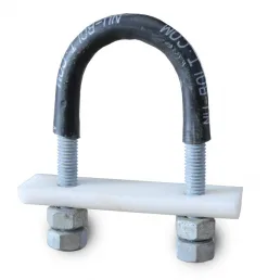 1 1/2" Coated U-Bolt With Nylon I-Rod and Nuts
