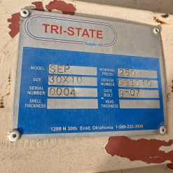 Vertical Separator 30" x 10' - Used