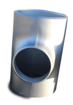 12" X 8" STD Tee - Butt Weld - 316 SS
