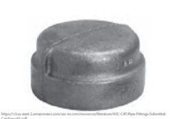 1" Threaded Cap Ductile Iron Import
