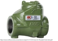 2 1/2" 2000 C&C Threaded Swing Check Valve NACE With Viton Seals