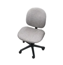 GRAY DRAFTING CHAIR ADJUSTABLE HEIGHT ARMLESS