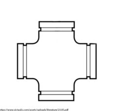 3" VICTAULIC COATED CROSS
