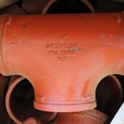 6" Gruvlok Tee 1000 PSI Iron USA