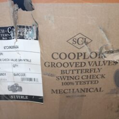 6" 300 CHECK VALVE GRV BUTTERFLY NITRILE SMITH COOPER INTERNATIONAL