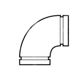 2" 45° ELBOW VICTAULIC COATED